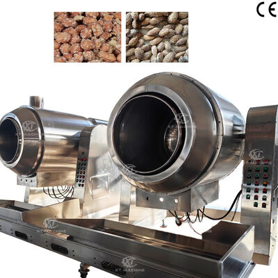 Good price High Efficiency 70kg/batch Stir Fry Wok Sugar Coating and Heating Machine for Nut Processing Plants online