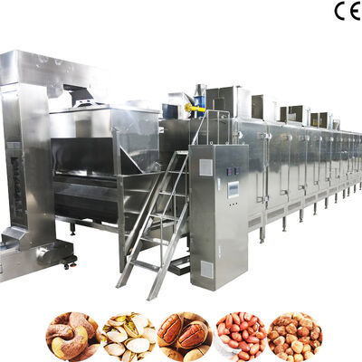 Good price Continuous Nuts Roasting Machine with Adjustable Temperature SS304 Material and 1000kg/h Capacity online