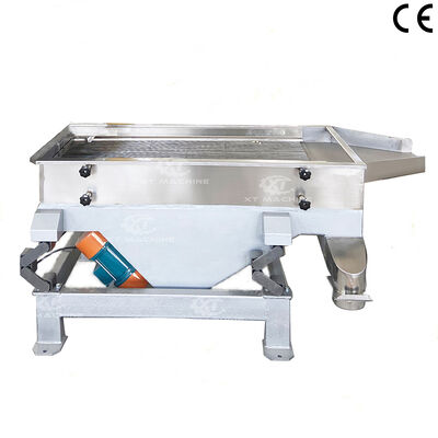 Good price Food Grade 304 Stainless Steel Double-Layer New Linear Vibrating Screen for Food Processing Plants online