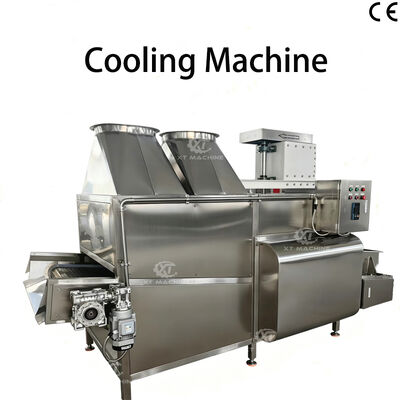 Good price 500-1500Kg/h Fried Almond Peanut Cooling Machine Commercial Cooling Machine With Electricity Heating online