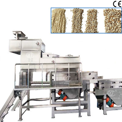 500kg/h-1000kg/h Four-stage Nut Chopper Stainless Steel 304 Peanut Crushing Machine for Nut Processing