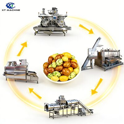 500-1000kg/h Capacity SUS304 Food-Grade Peanut Coating Machine with PLC Control for Nuts Processing