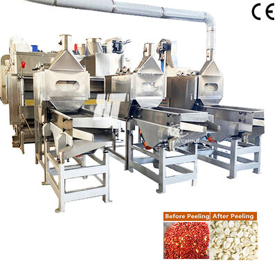 SUS304 Customizable Peanut Slitting and Blanching Machine for Efficient Peanut Processing