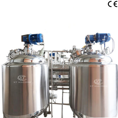 Food Grade SS304 Peanut Butter Mixing/Cooling Tank with Customizable Volume and De-gassing Function