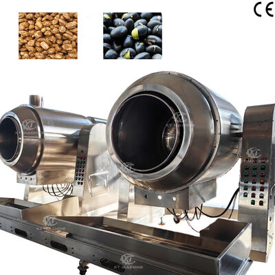 Good price Máquina de salteado automático tipo wok de alta eficiencia 70kg/lote, máquina recubridora de azúcar y calentadora, tostadora de rodillo online