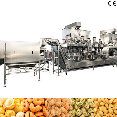 Good price SUS304 High Quality Automatic Dough Coated Nut Snacks Making Machine Coated Peanut Burger Making Machine for Snack Food Processing online