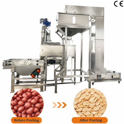 Good price SUS304 Automatic Peanut Slitting and Blanching Machine Air Peeling Machine for Efficient Food Processing online