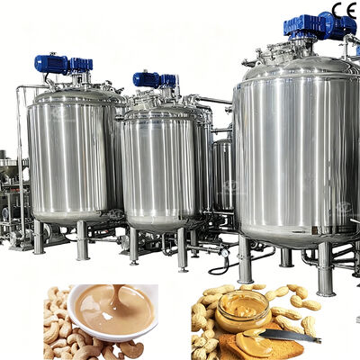 Good price Food Grade Full Automatic Peanut Butter/Almonds Butter Mixing/De-Gassing Tank/Cooling Machine online