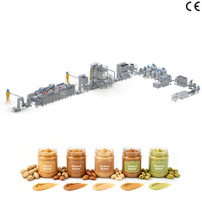 High Capacity Peanut Jam Making Machine Almond Cashew Nuts Butter Production Line With 1000kg/h-2000kg/h Nut Butter Processing Plant
