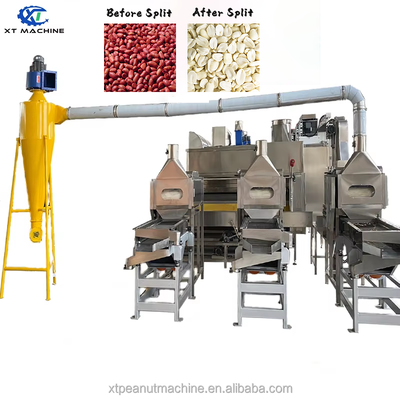 Fully Auto Split Peanut Blanching Machine SUS304 for Blanching & Splitting Peanuts