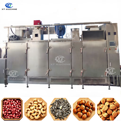 Good price Professional Continuous Nut/Peanut/Seeds/Cashew/Almond Roasting Machine with 304 Stainless Steel for 3000kg/h online