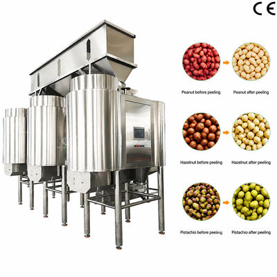Good price Industrial Grade Hazelnut Peeling Machine Customizable Air Peanut Blanching Machine With CE Certification online