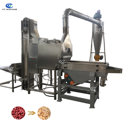 Good price 800-1000kg/h Capacity Split Peanut Blanching Machine for Peanut Paste Processing Line online