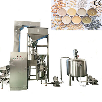 500kg/h Simple Type Peanut Butter Production Line PLC Control Automatic Pistachio Butter Grinding Machine