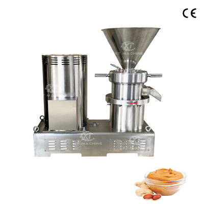 Good price PLC Control Food Grade Industrial Colloid Mill Sesame Peanut Butter Grinder Multifunctional Nut Paste Making Equipment online