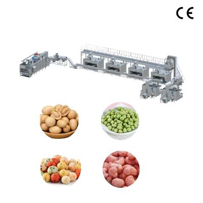 Factory OEM Fully Automatic Coated Peanut Frying Production Line Cashew Almond Nuts Processing Plant